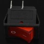 Duendhd Luz Roja 4 Pin DPST ON/Off Interruptor Basculante 15A/250V 20A/125V 28x22mm