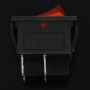 Duendhd Luz Roja 4 Pin DPST ON/Off Interruptor Basculante 15A/250V 20A/125V 28x22mm