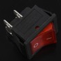 Duendhd Luz Roja 4 Pin DPST ON/Off Interruptor Basculante 15A/250V 20A/125V 28x22mm