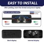 Interruptores intermedios negros de 2 polos, 6 A, 250 V, 2 unidades, color negro, interruptor de cable de 2 polos, interruptor