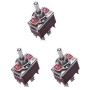 Pyugxab 3X AC 250V / 15A 125V / 20A ENCENDIDO/APAGADO/ENCENDIDO Interruptor de Palanca Momentaneo DPDT de 3 Posiciones