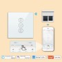 Nicoone Interruptor de persiana inalámbrica, 4 unidades Smart Rolladen Temporizador Smart Wlan compatible con Alexa Echo y