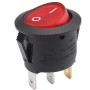 1 Interruptor Basculante Redondo 6A 250VAC 10A 125VAC 2Posiciones 3Pines Interruptores Conmutador Palanca ON/OFF Rojo para Coche