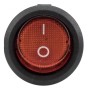 1 Interruptor Basculante Redondo 6A 250VAC 10A 125VAC 2Posiciones 3Pines Interruptores Conmutador Palanca ON/OFF Rojo para Coche