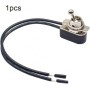 Mini interruptor de palanca precableado, interruptor de palanca precableado AC250V 6A ON/OFF SPST Baquelita Shell Metal Button