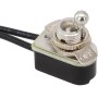 Mini interruptor de palanca precableado, interruptor de palanca precableado AC250V 6A ON/OFF SPST Baquelita Shell Metal Button