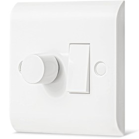 Combo de regulador de intensidad LED e interruptor de luz de pared basculante, interruptor de 2 vías y regulador de intensidad