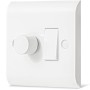 Combo de regulador de intensidad LED e interruptor de luz de pared basculante, interruptor de 2 vías y regulador de intensidad