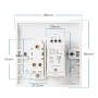 Combo de regulador de intensidad LED e interruptor de luz de pared basculante, interruptor de 2 vías y regulador de intensidad