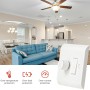 Combo de regulador de intensidad LED e interruptor de luz de pared basculante, interruptor de 2 vías y regulador de intensidad