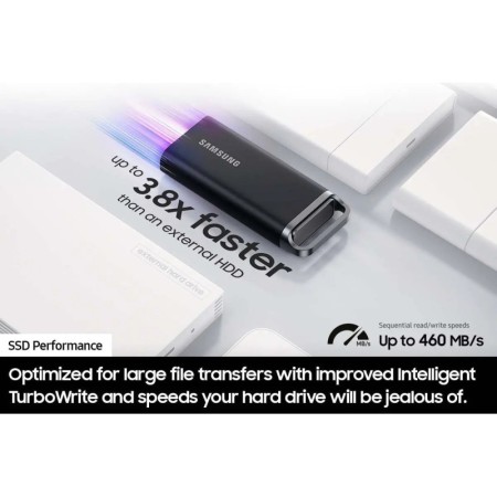 SAMSUNG T5 EVO SSD portátil 8TB USB 3,2 Gen 1 unidad externa de estado