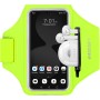 HAISSKY Brazalete Deportivo para Correr con Bolsa de Auriculares, Brazalete Móvil Deportivo Ajustable para iPhone 16 Pro MAX 15