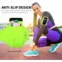 HAISSKY Brazalete Deportivo para Correr con Bolsa de Auriculares, Brazalete Móvil Deportivo Ajustable para iPhone 16 Pro MAX 15