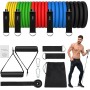 Gomas Elasticas Musculacion 150 lbs 12 Piezas Elasticos Fitness Musculacion con 5 Diferentes Niveles Gomas Bandas Elasticas para