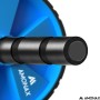 Rodillo de rueda para abdominales con alfombrilla grande para ejercitar abdominales, doble rueda con modos de entrenamiento de