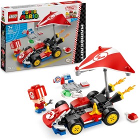 LEGO Super Mario: Mario Kart: Kart Estándar Coche de Carreras de Juguete, Juego Infantil para Colección del Videojuego Nintendo,