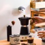 Kilimazart Soporte de papel para filtro de café con cubierta a prueba de polvo, contenedor de almacenamiento de filtro de café,