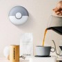 Kilimazart Soporte de papel para filtro de café con cubierta a prueba de polvo, contenedor de almacenamiento de filtro de café,