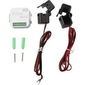 Medidor de energía WiFi inteligente de 2 vías, bidireccional de 1/2 canal con abrazadera, monitor de aplicación medición de