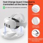 GEEKERA Estación de carga para Meta Quest 3s, soporte de carga magnética para Oculus/Meta Quest 3s VR Headset & Controllers,