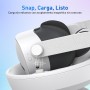 Base de Carga Compatible con Accesorios Meta Quest 3S, estación de Carga rápida, con 2 Controladores, baterías Recargables y