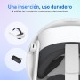 Base de Carga Compatible con Accesorios Meta Quest 3S, estación de Carga rápida, con 2 Controladores, baterías Recargables y