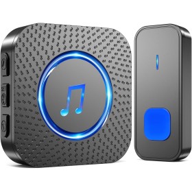 SURFOU Timbre Inalámbrico Exterior Interior Impermeable, Campainha Sem Fios Exterior, Kit Wireless Doorbell Puerta para Casa