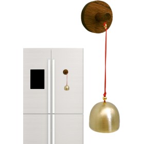Campana de Comerciantes para Apertura de Puertas | Timbre de Madera para Puerta, Timbre Vintage único Autoadhesivo para Apertura