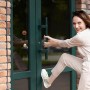 Campana de Comerciantes para Apertura de Puertas | Timbre de Madera para Puerta, Timbre Vintage único Autoadhesivo para Apertura