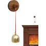Campana de Comerciantes para Apertura de Puertas | Timbre de Madera para Puerta, Timbre Vintage único Autoadhesivo para Apertura