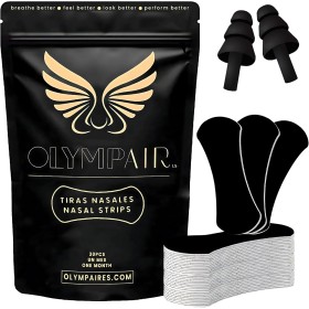 Tiras Nasales - 30 Tiras Nasales Antironquidos Regalo Tapones Oídos Tiras Nasales para Dormir Mejor Rendimiento Deportivo