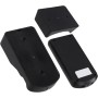 Timbre de puerta inalámbrico y negro, inalámbrico, de largo alcance, con tonos de llamada, volumen para mayor comodidad (negro)