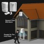 Oniissy Soldador dividido, sensor de infrarrojos, timbre inalámbrico dividido, timbre inalámbrico con detector de movimiento,