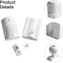 Oniissy Soldador dividido, sensor de infrarrojos, timbre inalámbrico dividido, timbre inalámbrico con detector de movimiento,