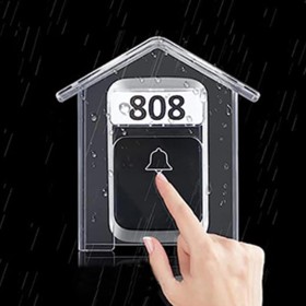 Genérico Funda Impermeable para Timbre de Puerta - Protector de Timbre de Puerta, Caja Protectora para Timbre de Puerta, Estuche