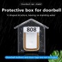 Genérico Funda Impermeable para Timbre de Puerta - Protector de Timbre de Puerta, Caja Protectora para Timbre de Puerta, Estuche