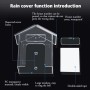 Genérico Funda Impermeable para Timbre de Puerta - Protector de Timbre de Puerta, Caja Protectora para Timbre de Puerta, Estuche