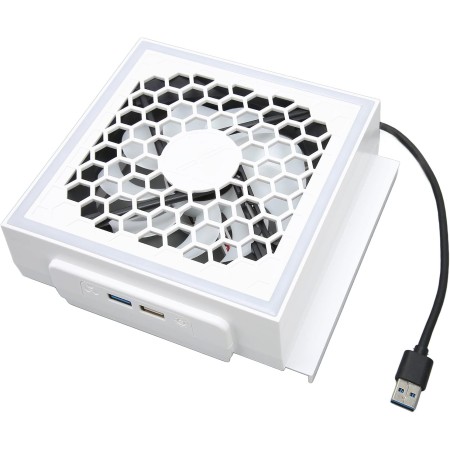 Ventilador de Refrigeración para Xbox Series S, 7 Modos de Luz RGB Ajustables, Enfriador de Consola de Juegos, Sistema de