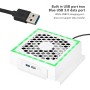 Ventilador de Refrigeración para Xbox Series S, 7 Modos de Luz RGB Ajustables, Enfriador de Consola de Juegos, Sistema de