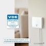 Homematic IP Smart Home 152348A0 Combi Señalización acústica + óptica Gong para Timbre de Puerta sin Cable, Funciona con Pilas,
