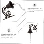 1juego Campana De Hierro Fundido Estilo Rústico Timbre Manual Para Puerta Decoración De Jardín Multiusos Sonido Y Fuerte