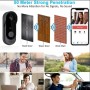 Ruicubei - Timbre inalámbrico con cámara, 1080P - Timbre inalámbrico para exterior, impermeable, 125°, intercomunicador de vídeo
