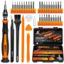 JOREST 38Pcs Juego Destornilladores Precision de Bricolaje con Torx T5 T6 T8 T9 T10 T20, para reparación de iphone, Moviles,