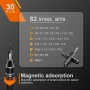 JOREST 38Pcs Juego Destornilladores Precision de Bricolaje con Torx T5 T6 T8 T9 T10 T20, para reparación de iphone, Moviles,