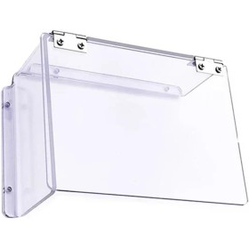 Gettimore Cubierta de lluvia eléctrica para exteriores, cerradura mecánica electrónica, cubierta protectora impermeable acrílico