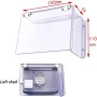 Gettimore Cubierta de lluvia eléctrica para exteriores, cerradura mecánica electrónica, cubierta protectora impermeable acrílico