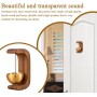 Timbre para Apertura De Puerta, Timbre De Puerta De Madera, Timbre Decorativo Dorado para Comerciantes - Timbre Magnético con