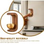 Timbre para Apertura De Puerta, Timbre De Puerta De Madera, Timbre Decorativo Dorado para Comerciantes - Timbre Magnético con