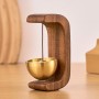 Timbre para Apertura De Puerta, Timbre De Puerta De Madera, Timbre Decorativo Dorado para Comerciantes - Timbre Magnético con