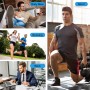 Calcetines Tobilleros 6 Pares, Transpirables Cortos Deporte Antiampollas, Running Algodon Para Hombre Mujer, Ideales Casa,
